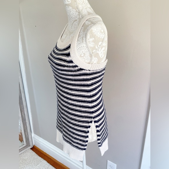Anthropologie Striped Knit Crossback Tank Top – XS - Picture 4 of 7